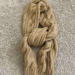 Michael Kors Beige Cable Knit Scarf